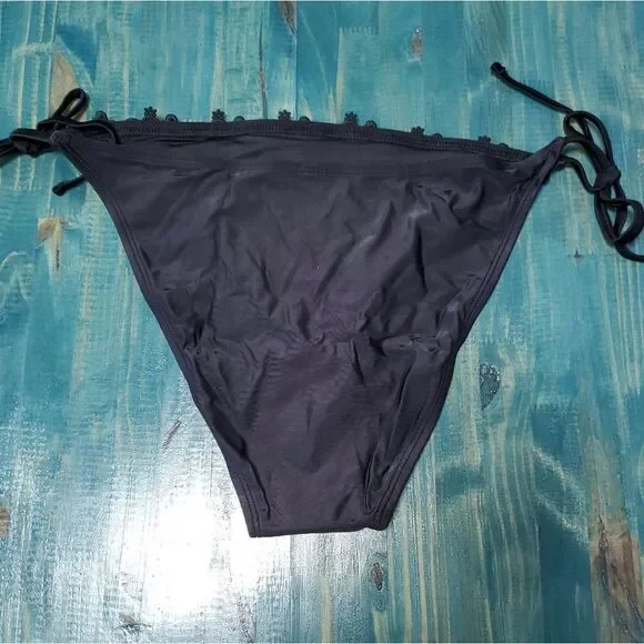 MAE large string bikini bottom black NWOT - Picture 5 of 7